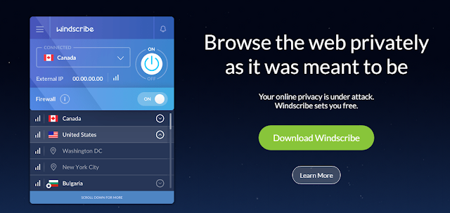 تعرف على Windscribe ... برنامج VPN و مانع إعلانات إحترافي في آن واحد تعرف على Windscribe ... برنامج VPN و مانع إعلانات إحترافي في آن واحد