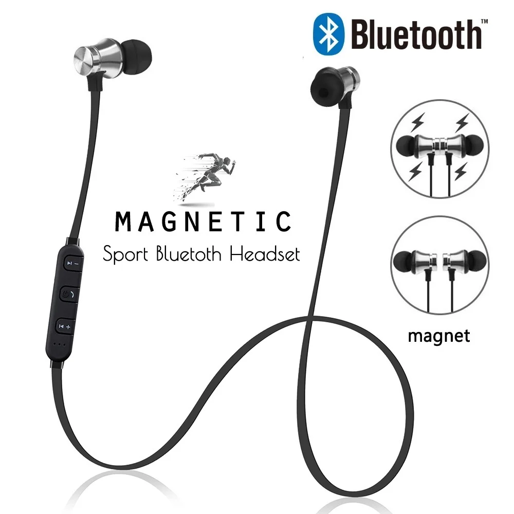 Magnetic Attraction Bluetooth Earphone Waterproof Sport Headphone 4 2 with Charging Cable Young Earphones Build in