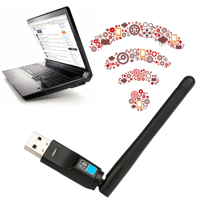 Mini Sans Fil Wifi Adaptateur 150 Mbps 20dBm Antenne USB Wifi R cepteur Carte R
