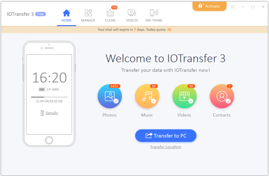 برنامج IOTransfer 3 مع تفعيل مجاني خاص بك سارع بالحصول عليه