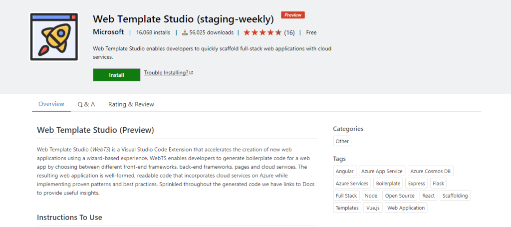 مايكروسوفت تطلق إضافة لمحرر VS Code تقوم بإنشاء موقع كامل بنقرة زر !