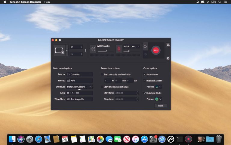 تفعيل مدى الحياة لبرنامج تسجيل سطح المكتب Tuneskit Screen Recorder