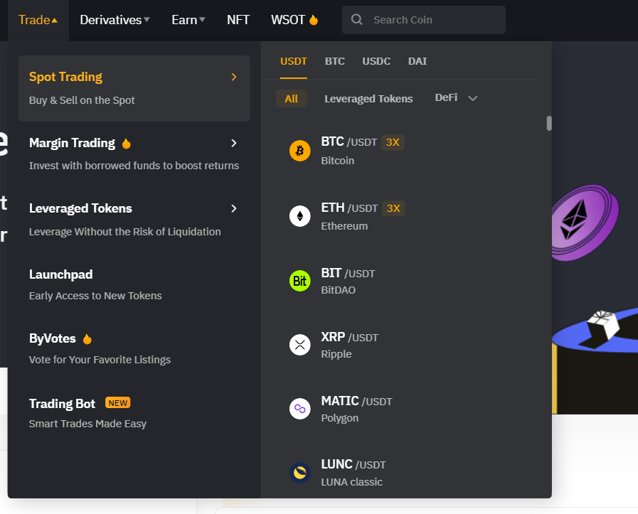 شرح كامل لكل مميزات وخصائص منصة ByBit لشراء العملات المشفرة