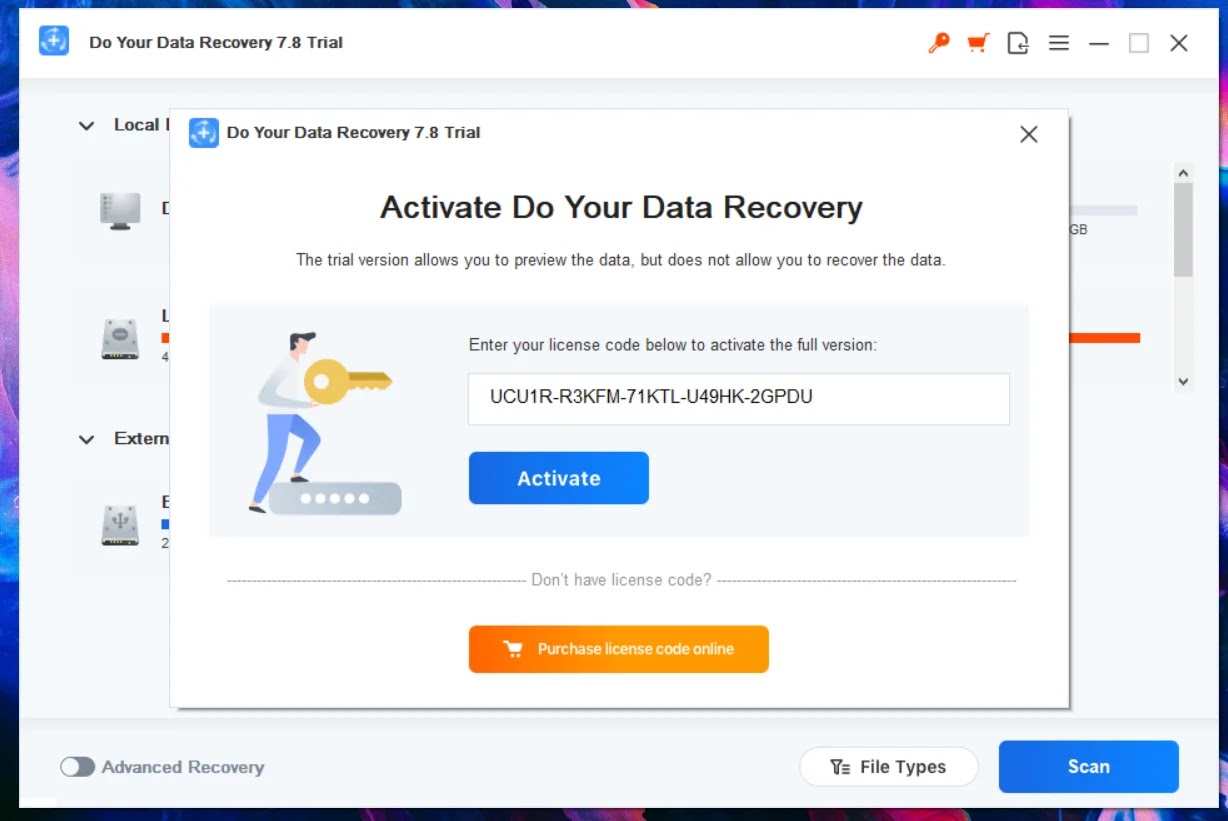 تفعيل مجاني مدى الحياة لبرنامج استرجاع الملفات المحذوفة Do Your Data Recover