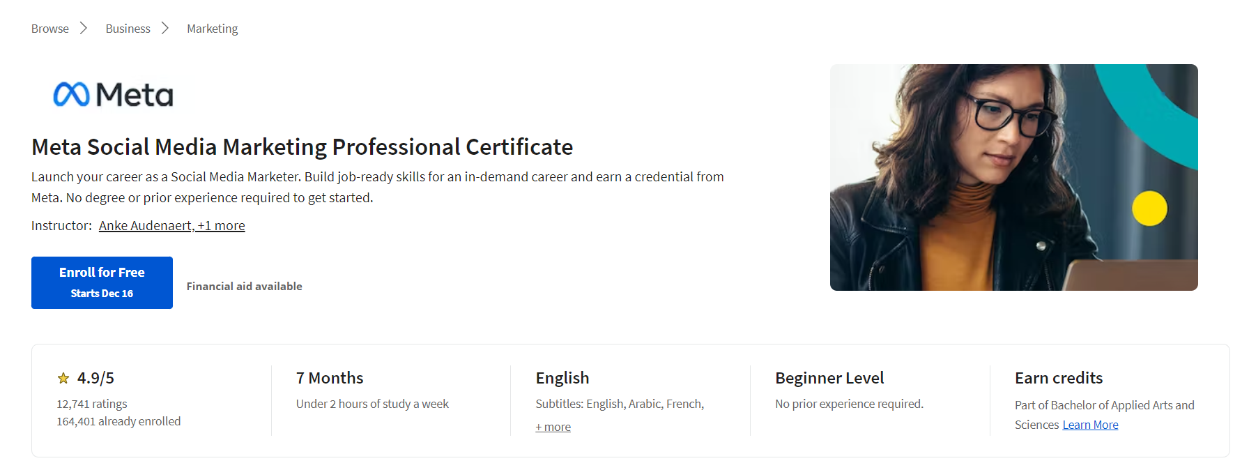 كورسات جديدة من شركة Meta على Coursera مع شهادة مهنية