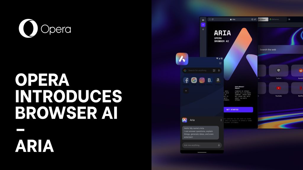 أوبرا تعلن عن بوت الشات الذكي الجديد Aria … إليك كيف تستخدمه