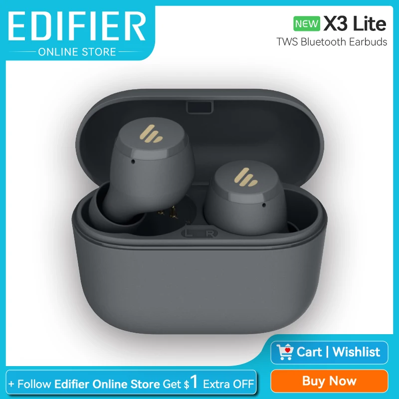 Edifier X3 Lite TWS True Wireless Earphone Bluetooth Earbuds V5 3 In Ear Headphones IP55 Waterproof.jpg