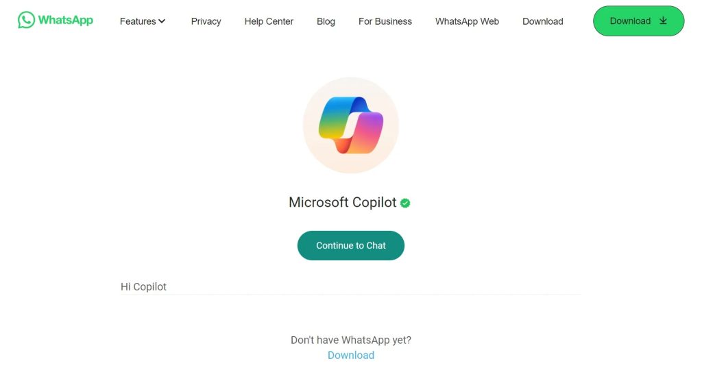 المساعد الذكي Microsoft Copilot متاح رسميًا على واتسآب … هكذا تستخدمه