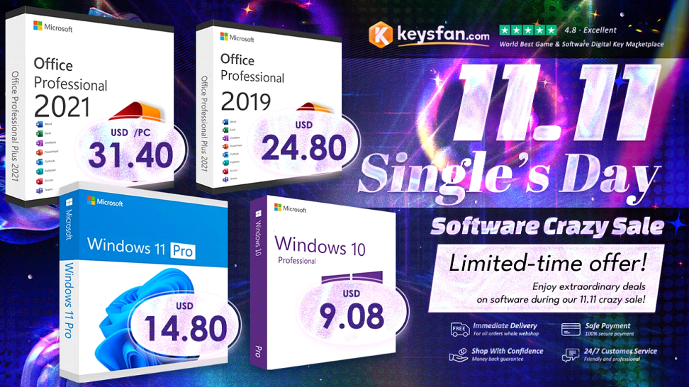 عروض الـ 11.11 : ترخيص مدى الحياة لنظام Windows بأرخص الأسعار